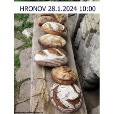 Kurz pečení chleba Hronov, neděle 28.1.2024 od 10:00